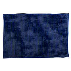 MSV Tapis de bain Microfibre CHENILLE 60x90cm Bleu Foncé