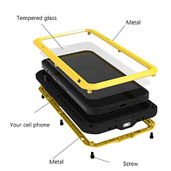 Coque en silicone robuste intégré jaune pour votre Apple iPhone 13 6.1 pouces