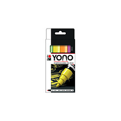 Marabu Feutre acrylique 'YONO', 1,5 - 3,0 mm, set de 4 FLUO ()