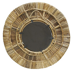 Acheter Aubry Gaspard Miroir rond en rotin naturel.