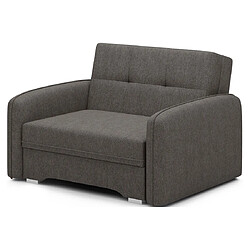 Bestmobilier Michelle - fauteuil convertible avec coffre en velours