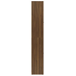 Acheter Maison Chic Armoire de bain,Meuble de rangement de salle de bain,Meuble haut Chêne marron 30x30x183,5 cm Bois d'ingénierie -GKD161270