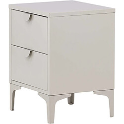 Avis Venture Home Table de chevet 2 tiroirs Piring beige.