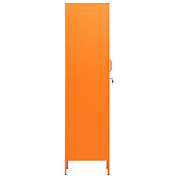 Avis vidaXL Armoire à casiers Orange 35x46x180 cm Acier