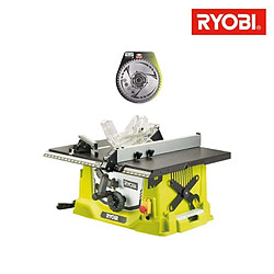 Pack RYOBI Scie sur table électrique 1800W 254mm RTS1800-G - lame carbure pour scie à coupe d'onglets 254mm SB254T48A1