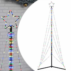 vidaXL Guirlande de sapin de Noël 525 LED colorées 300 cm