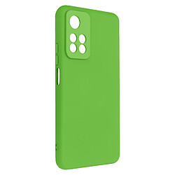 Avizar Coque Redmi Note 11 Pro Plus Silicone Semi-rigide Soft-touch Fine vert