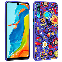 Coque Huawei P30 Lite Fleuris Multicolores Protection Rigide Original Violet