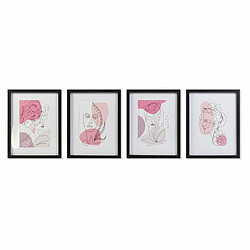 Cadre DKD Home Decor Abstrait (35 x 2,5 x 45 cm) (35 x 2 x 45 cm) (4 Unités)