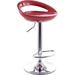 ICONIK INTERIOR Tabouret de Bar Chic Pivotant Rouge