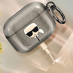 Acheter Karl Lagerfeld Coque pour AirPods Pro Antichoc Glitter Noir