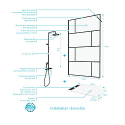 Acheter Aurlane Kit paroi et receveur et colonne