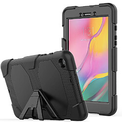 Coque en TPU + Silicone antichoc avec béquille noir pour votre Samsung Galaxy Tab A 8.0 Wi-Fi (2019) SM-T290/T295