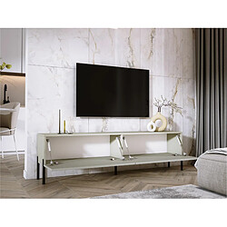 Acheter 3XELIVING Meuble TV en couleur Cachemire avec pieds droits en noir, D: l : 170 cm, H : 52 cm, P : 32 cm