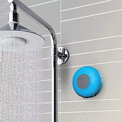 Universal Haut-parleur Bluetooth à aspiration imperméable portable pour salle de bain (bleu)