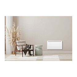 Radiateur électrique fixe a inertie seche céramique 1500W OCEANIC Rubis - Design galbé - Blanc - NF