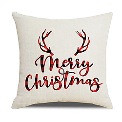 P123 3PCS 45 * 45cm Christmas De Noël Motif Taie d'oreiller en linge Mode Mode Home Office Coussin Coussin Coussin de voiture Sofa Décoration