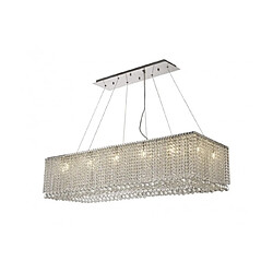 Luminaire Center Grand Chandelier Empire Chrome poli 14 ampoules 78cm