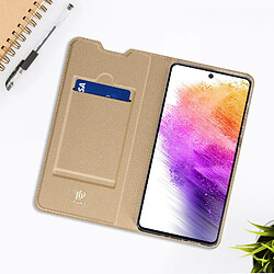 Avis Housse Samsung Galaxy A73 5G Porte-carte Fonction Support Dux Ducis dore