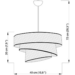 Avis Hanah Home Suspension en métal Couper blanc.