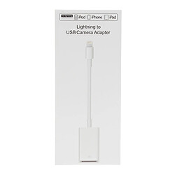 Acheter Wewoo Adaptateur blanc pour iPhone, iPad Lightning à un seul de port USB, support du système iOS 9.2-11,