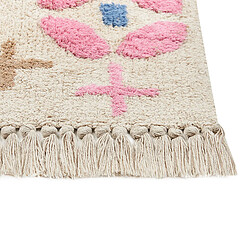 Acheter Beliani Tapis en coton multicolore 80 x 150 cm DARAN