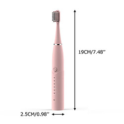 Universal Brosse à dents électrique puissante Vibration rechargeable 2800031000/min Nettoyable par ultrasons Blanchiment électronique Dents imperméables | Brosse à dents électrique