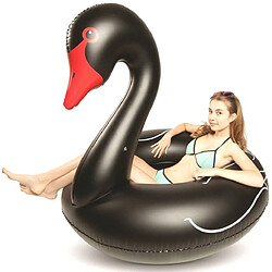 Acheter Wewoo Bouée noir Anneau flottant gonflable de piscine de sécurité de natation en forme de cygne, gonflé Taille: 120cm