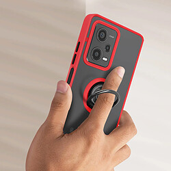 Avis Avizar Coque pour Xiaomi Redmi Note 12 Pro 5G Bague Métallique Support Vidéo Rouge