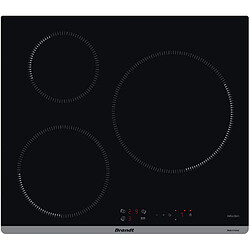 Table de cuisson à induction 60cm 3 feux 7400w - bpi1638ub - BRANDT