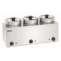 Bain Marie Professionnel à Sauce - 3 x 3,5 L - Bartscher