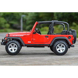 Avis Universal Jeep, statique, moulée sous pression, modèle de voiture, jouets,(Rouge)