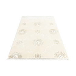 Avis Vidal Tapis de laine 183x117 beige Darya