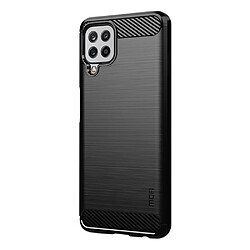 Mofi Coque en TPU Conception en fibre de carbone brossée flexible bien protégée noir pour votre Samsung Galaxy A22 4G (EU Version)