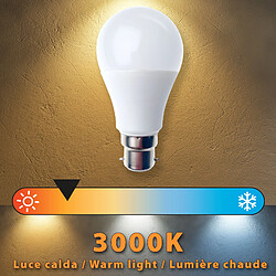 VELAMP Ampoule LED SMD, standard A60, 11W / 1055lm, culot B22 (France), 3000K pas cher