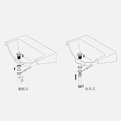 bouchon de vidange en laiton lavabo lavabo bouchon 2 # flip no overflow pas cher