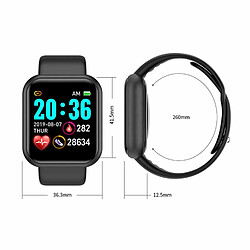 Montre iWear M7 Smart & Fit avec Full Touch 1,3'' IPS Contrôle multimédia / HR / Tension artérielle / Social Rose