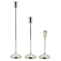 Aubry Gaspard Hauts bougeoirs en aluminium (Lot de 3).