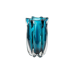 Vase Romimex Bleu verre 17 x 30 x 17 cm