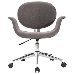 Avis Maison Chic Chaise Gaming | Chaise pivotante de bureau Ergonomique Fauteuil Gris Tissu -GKD49619