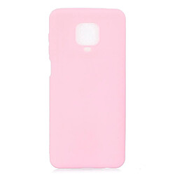 Coque en TPU couleur bonbon souple rose pour votre Xiaomi Redmi Note 9S/9 Pro/9 Pro Max