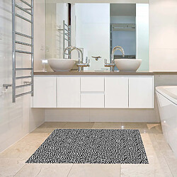 Alter Tapis de salle de bain, 100% Made in Italy, Tapis antitache avec impression numérique, Tapis antidérapant et lavable, Modèle optique - Acquaro, cm 62x52