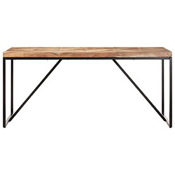 vidaXL Table à dîner 160x70x76 cm Bois massif d'acacia et de manguier