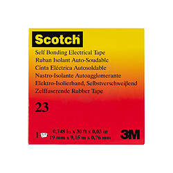 ruban isolation élastomère - 3m scotch 23 - 19 mm x 9.15 mètres - 3m 80012 pas cher