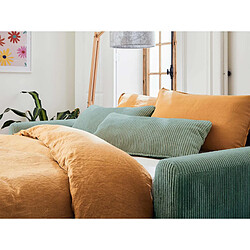 Lisa Design Owen - canapé 3 places convertible - couchage quotidien - matelas 12 cm - en velours côtelé pas cher