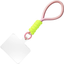 Avizar Dragonne pour Téléphone Nylon Tressé Attache incluse Rose Poudré