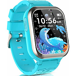 Vendos85 Montre Connectée Enfant pour Fille Garçon avec Appel SOS 11 Jeux bleu