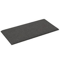 Avis vidaXL Panneaux muraux 12 pcs Gris foncé 30x15 cm Tissu 0,54 m²