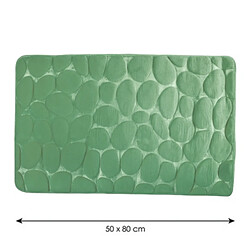 MSV Tapis de bain Microfibre GALET 50x80cm Basil