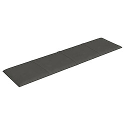 Avis vidaXL Panneaux muraux 12 pcs Gris foncé 60x15 cm Velours 1,08 m²